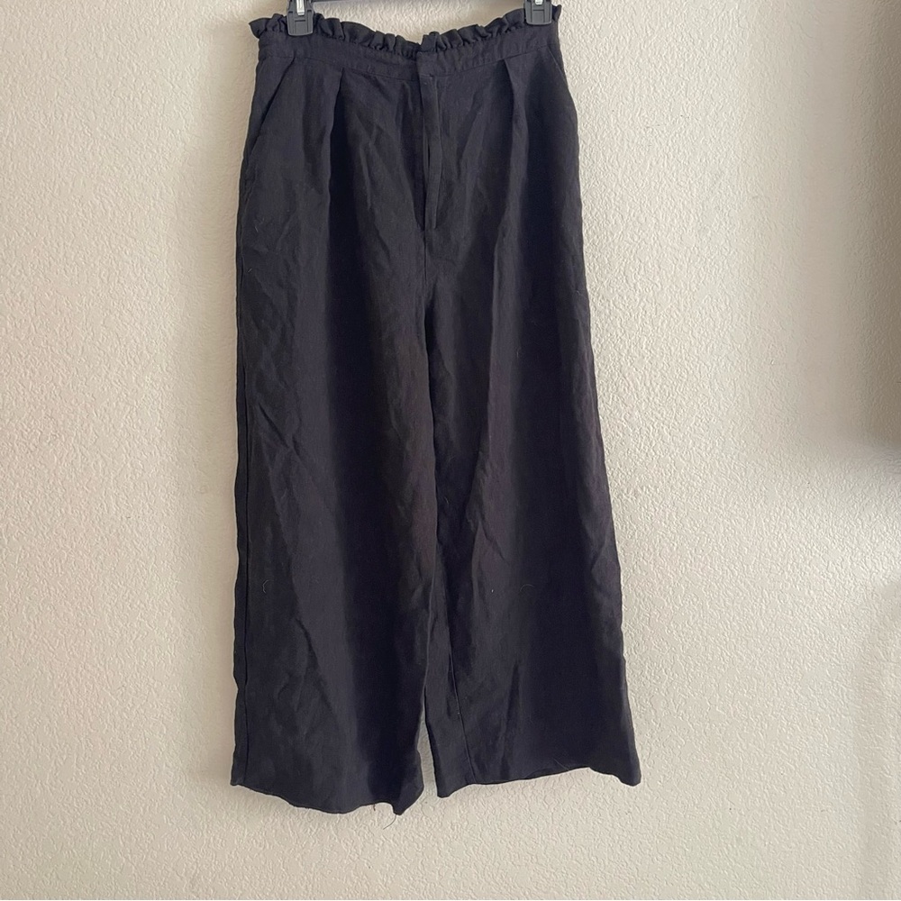 Bardot high waist black pants wide leg size 6